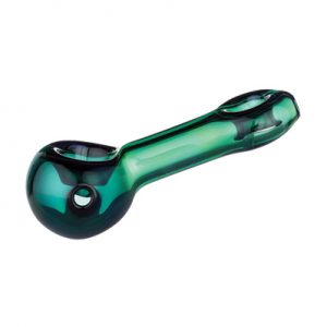 Rasta Pipe Glass Spoon - Jade