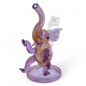 Silver Fumed Purple Elephant Rig [7.5" / 19cm]